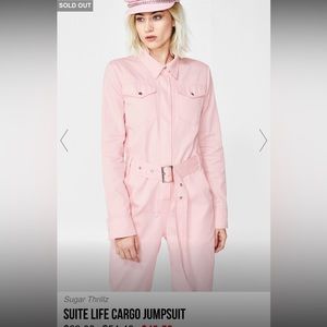Dolls Kill Sugar Thrillz Suite Life Cargo Jumpsuit